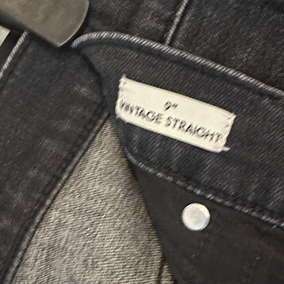 J. Crew Denim 9” Vintage Straight Distressed Black Pants Size 27 Re-Imagined - Picture 3 of 9